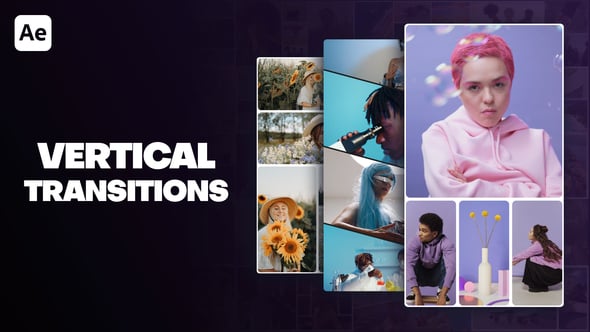 Videohive Clean Vertical Transitions