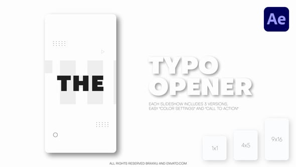 Videohive Vertical Typography Slideshow – Reels, Post, Shorts