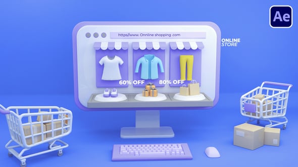 Videohive Online Shopping Logo