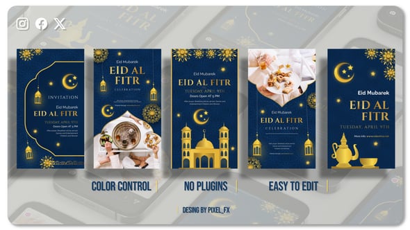 Videohive Eid al-Fitr Mubarak I Ramadan Instagram Stories V1