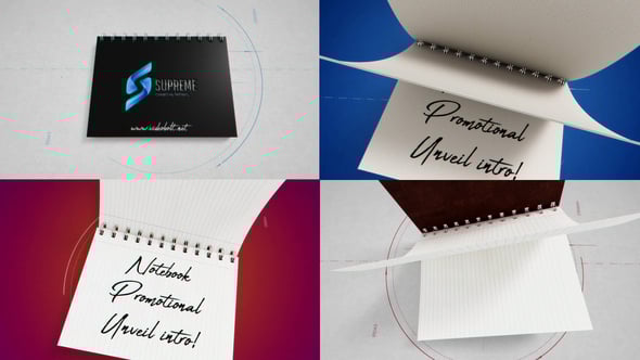 Videohive Business Notebook Unveil