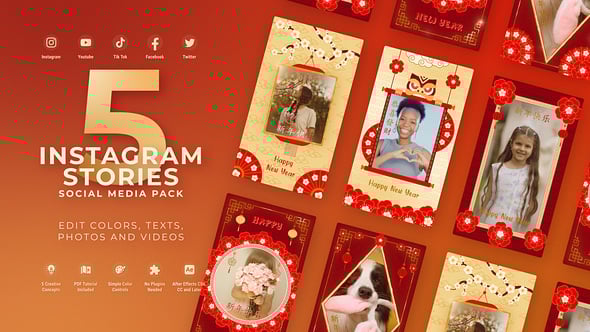 Videohive Chinese New Year Snake Stories