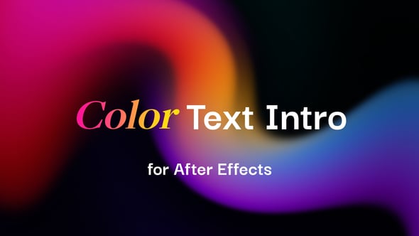 Videohive Color Text Intro