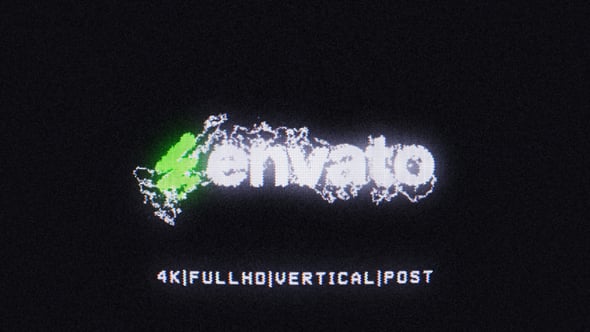 Videohive CRT Glitch Reveal