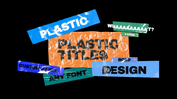 Videohive Plastic Titles
