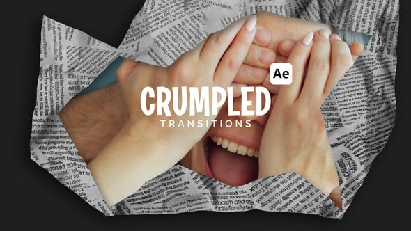 Videohive Crumpled Paper Transitions