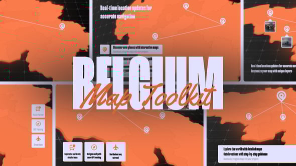 Videohive Belgium Map Toolkit
