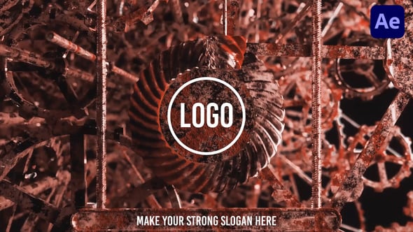 Videohive Rusty Gearworks Logo Reveal