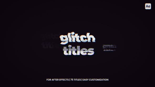Videohive Glitch Titles After Effects