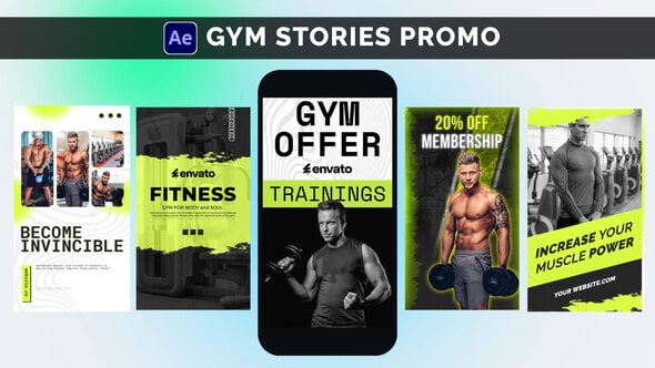 Videohive Gym Stories Promo | Marketing