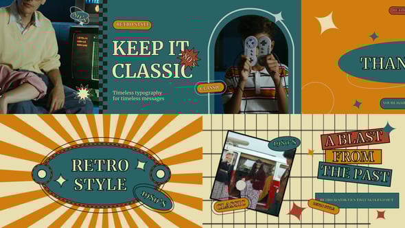 Videohive Retro Style Video Display