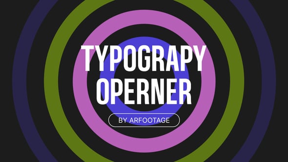 Videohive Typography Intro 56289597