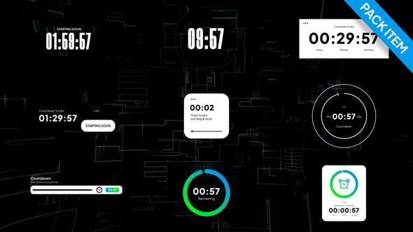 Videohive Countdown and Timer PACK