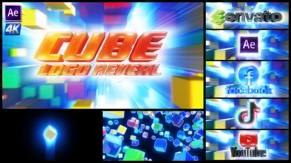 Videohive Cube Logo and Text Reveal