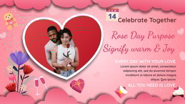 Videohive Valentine Day Time Line