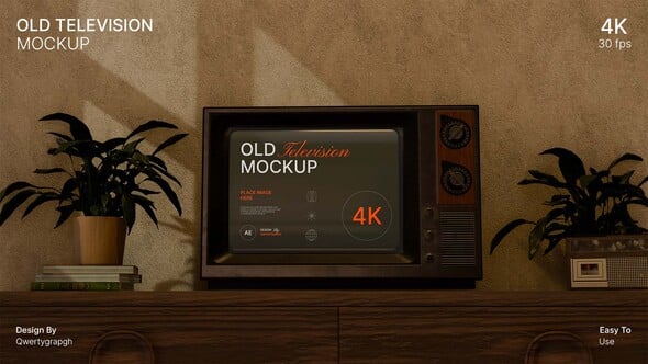Videohive Old Television Mockup