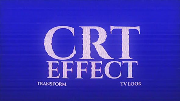 Videohive CRT Effect 56303513