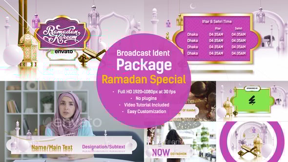 Videohive Broadcast Ident Package: Ramadan Special