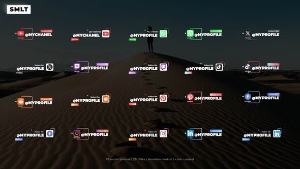 Videohive Social Media Lower Thirds 57188025
