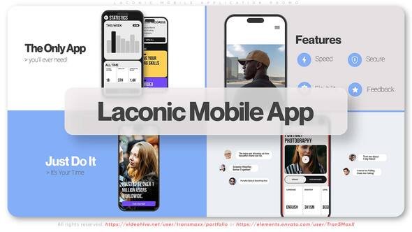 Videohive Laconic Mobile Application Promo