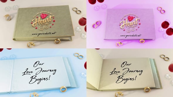 Videohive Lovers Journey Logo Unveil
