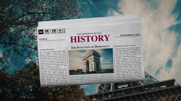 Videohive Newspaper Transitions