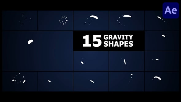 Videohive Liquid Gravity Shapes | After Effects