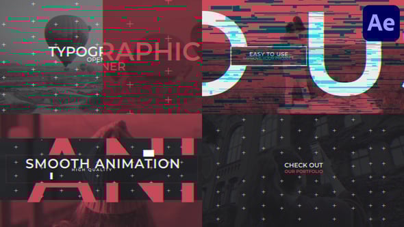 Videohive Typographic Opener for After Effects