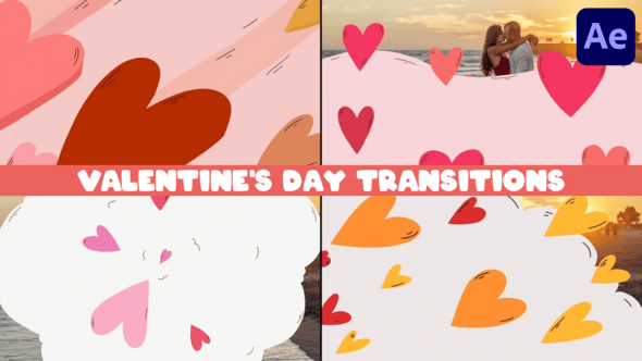 Videohive Valentine’s Day Transitions | After Effects