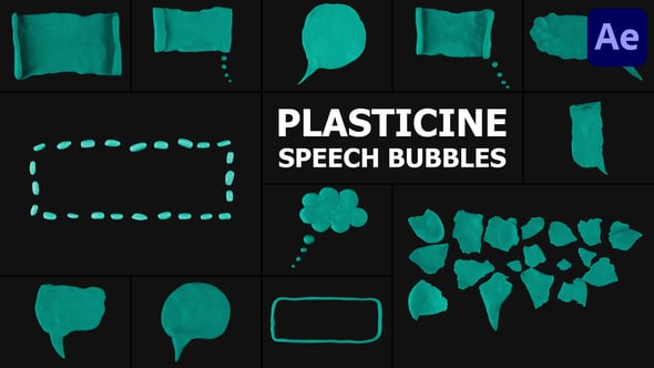 Videohive Plasticine Speech Bubbles | After Effects