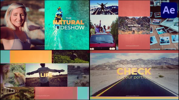Videohive Natural Multiscreen Slideshow for After Effects