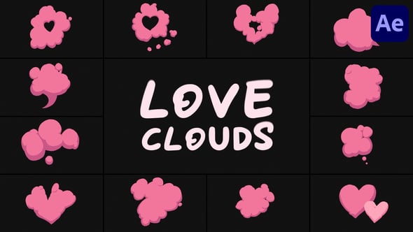 Videohive Love Clouds for After Effects