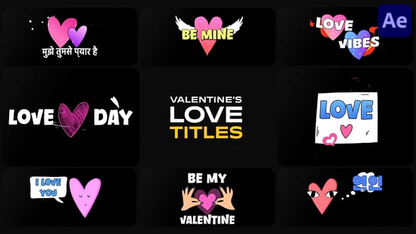 Videohive Valentines Love Titles | After Effects