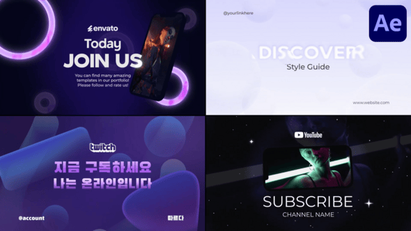 Videohive Stylish Gradient Typography for After Effects