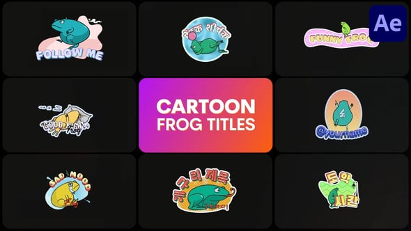 Videohive Cartoon Frogs for After Effects