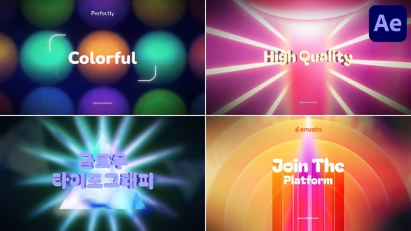 Videohive Gradient Typography | After Effects 56547379