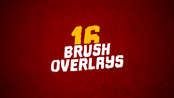 Videohive 16 Brush Overlays