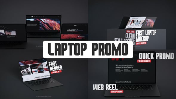 Videohive Fast Laptop Website Promo 57130742