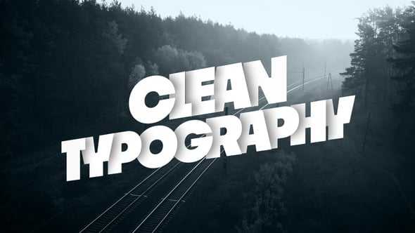 Videohive Clean Typography 56995697