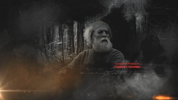 Videohive Dark Dramatic Film Credits With Smokes and Inks Grunge Concept