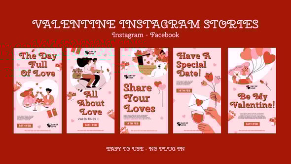 Videohive Valentine Day Instagram Stories 56313353