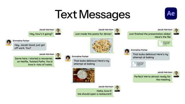 Videohive Text Message Chat
