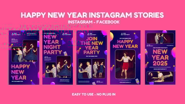 Videohive Happy New Year Instagram Stories 56047264