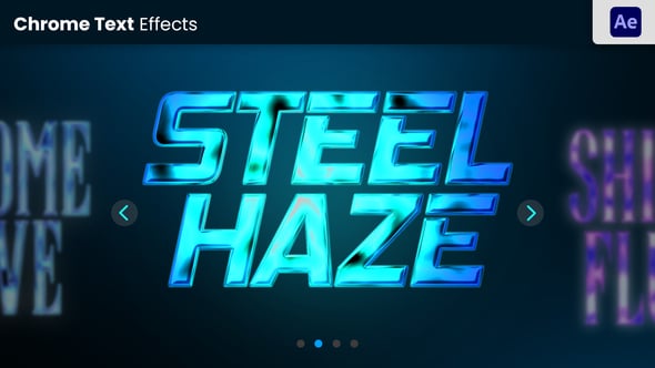Videohive Chrome Text Effect