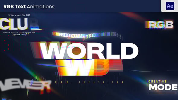 Videohive RGB Text Animation 57123432