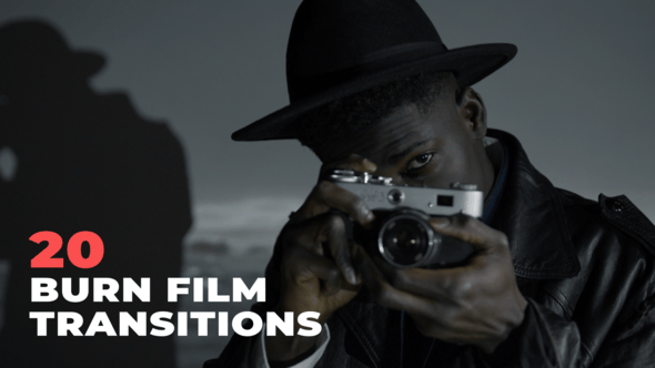 Videohive 20 Burn Film Transitions