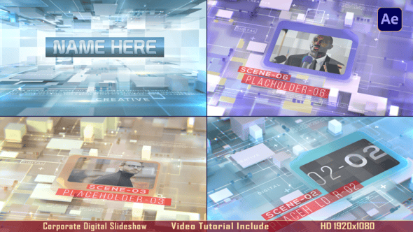 Videohive Corporate Sci-Fi Digital Slideshow
