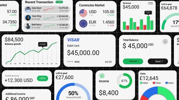 Videohive Accounts & Finances UI Pack