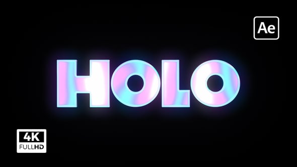 Videohive Holo Logo Opener