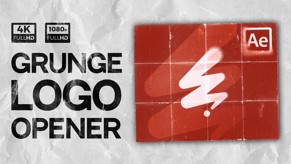 Videohive Grunge Logo Opener 55384506